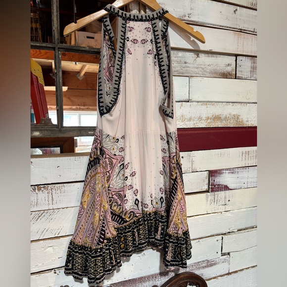 Free People Pink and Black Backless Dress - Picture 3 of 3